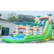 cheap inflatable water slides palm tree jungle